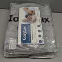 CozyLux Queen Comforter Set Light Grey Seersucker 7 Pieces Bed in a Bag Queen Comforter Set with Sheets Luxury Soft Bedding Set with Down Alternative Comforter, Sheets, Pillowcases & Shams All Seasons