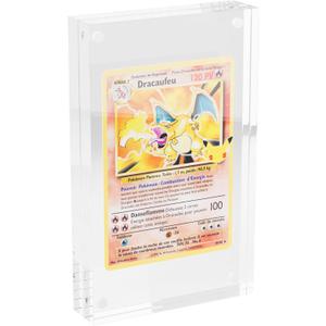 Single Card Display Case, Transparent Card Display Clear Card Stands, 35PT Acrylic TCG Triple Cards Frames