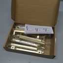 HOME EDIT 10 Pack 5 Inch Brushed Gold Cabinet Handles Solid Zinc Alloy Pulls for Kitchen Cupboard & Drawer Hardware