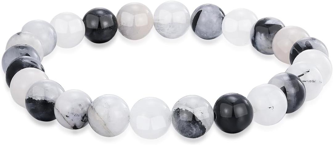 Crystal Vibe 8mm Bead Bracelets for Women Men