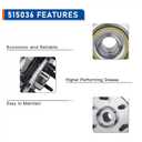 PAROD 515036 2PCS 4WD/AWD Front Wheel Hub Bearing Assembly Compatible with Cadillac Escalade, Chevy Avalanche 1500, Express, Silverado, Tahoe, Suburban, GMC Savana, Yukon, Sierra w/ABS