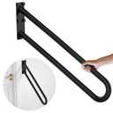 ZUEXT 28 Inch Oil Rubbed Black Stainless Steel Handrail, for 1-5 Steps