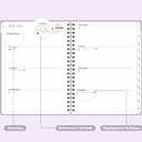 2 x 2026 Planner, Weekly and Monthly Calendar Planner, January - December 2026 Daily Agenda for Acadecmic Planning, School Office Supplies, Purple