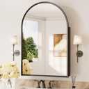 Keonjinn Large Bathroom Medicine Cabinet with Mirror 24"x36", Arched Design