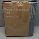 Sweetcrispy Heated Mattress Pad Twin Size (75×39″) – Quilted Electric Bed Warmer with 12 Heat Settings, 10‑Hour Auto Shut‑Off, Machine Washable, ETL Certified – White