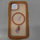 jaroco Magnetic for iPhone 13 Case, [Compatible with MagSafe][Military Grade Drop Protection][Heavy Duty Protection][Non-Slip][Shockproof] 2-Layer Durable Bumper Phone Case 6.1''-Brown