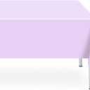 6 Pack Disposable Light Purple Tablecloth, Rectangular Lavender Plastic Table Cloths for Parties Disposable, 54x108 in Waterproof Tablecloth for Birthday Party Baby Shower Picnic Valentines