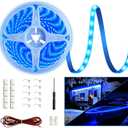 20FT RV Awning Light,12V Blue Camper Awning Lighting,Waterproof LED Strip,Exterior Underglow Lighting for RV Motorhome Travel Trailer Food Truck Outdoor Party
