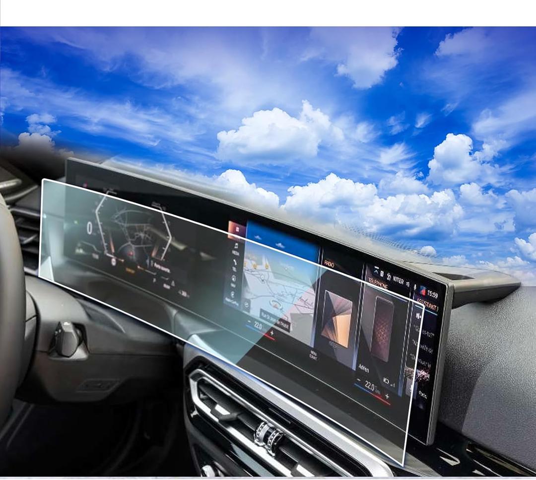 Anti-Glare 2025 2026 BMW X5 3 Series IX BMW Screen Protector is a Continuous for 2025 X3 2024 BMW ix i4 x7 x5 x6/2023 X7 i4 i7 iX 7 Series 3 series,Idrive 8 TouchScreen Tempered Glass