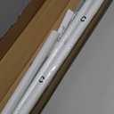 Tension Curtain Rod By EZFurni,123-160 Inches, Heavy Duty Tension Rod,Adjustable Curtain Rods No Drilling & Easy Assemble Extra Long Tension Rod, White