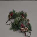 6Pcs Christmas Napkin Rings, Pinecones Napkin Ring with Snowy Pine Branche Red Berry Decor, Berry NapkinRings for Christmas Dinning Table Decor, Holiday Party Home Decoration