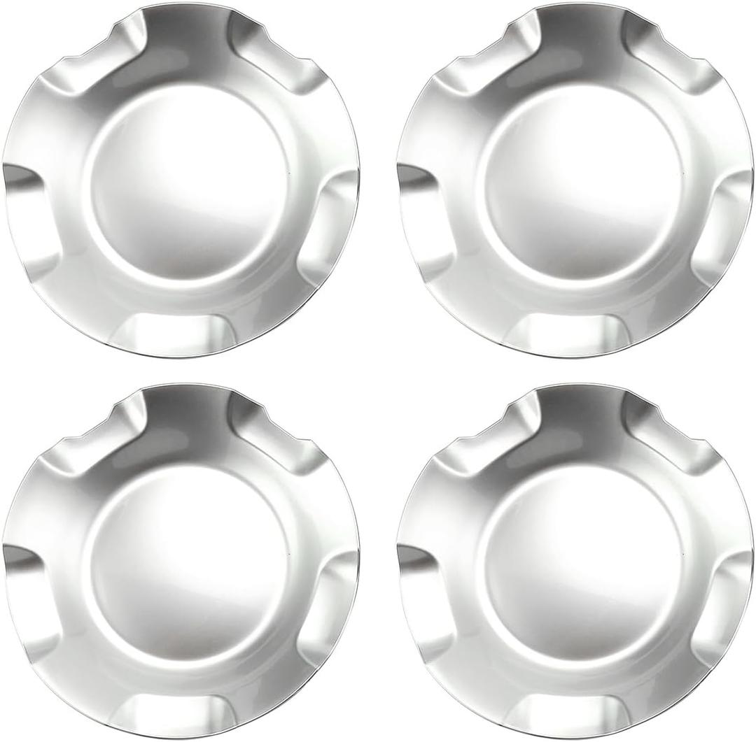 9595152 9596007 Polished Aluminum Wheel Center Hub Caps Compatible with Chevrolet Silverado, Avalanche, Suburban, Tahoe 2007 2008 2009 2010 2011 2012 2013 2014