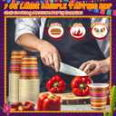 200 Pcs Fiesta Paper Cups Mexican Serape Disposable Beverage Cups Snack Dessert Ice Cream Soup Bowls Cinco De Mayo Party Favor for Chili Cook off Birthday Taco Wedding Christmas(9 oz)