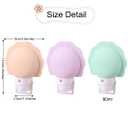 3 pcs Silicone Travel Bottles, 3 oz Portable and Reusable Travel Bottles for Toiletries, Leak Proof Squeezable Travel Toiletry Bottles Travel Lotion Container (3 oz purple+orange+ green)