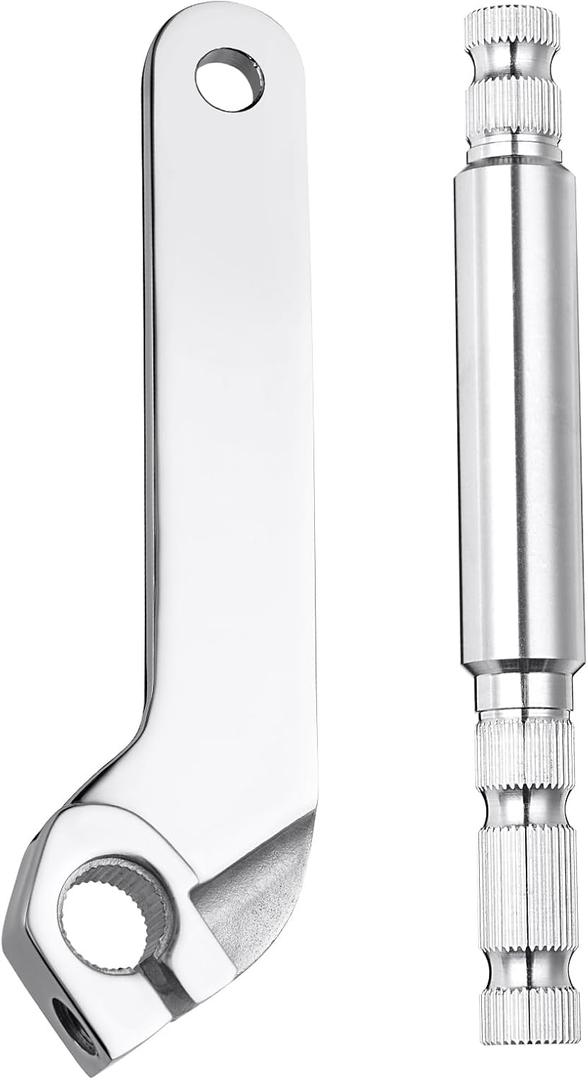 Amazicha 2PCS Inner Shifter Lever Shaft Kit Stainless Steel Inner Shift Rod Lever Fit for Harley Davidson Touring Road Glide Electra Glide Road King Street Glide 1984-2016 (Chrome)