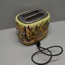 Hazel Quinn X Eduardo Recife Collaboration 2-Slice Retro Toaster, 6 Browning Levels, 3 Functions-Defrost/Reheat/Cancel, Removable Crumb Tray for Easy to Clean, 1.5 Inches Extra Wide Slots (Floral Printed Design)