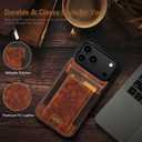LOHASIC for iPhone 17 Pro Max Wallet Case with Card Holder, Women Men PU Leather RFID Blocking Credit Card Slots Kickstand Protective Cover Flip Phone Case for iPhone 17 ProMax 6.9" 2025 - Brown