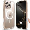 TAURI for iPhone 16 Pro Max Case with Camera Control Capture Button, Compatible with MagSafe [Not-Yellowing], Military-Grade Protection, Slim Magnetic Phone Case for iPhone 16 Pro Max 6.9", Clear