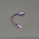 JSAUX USB C to USB 3.0 Adapter [2 Pack], USB C Male to USB Female OTG Cable Adapter Compatible with MacBook Pro/Air, iPhone 16 Pro Max/16 Plus/16e/15, Samsung Galaxy S25/S24/S23-Purple