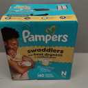 Pampers Swaddlers Diapers, Size 0 (up to 10 lbs), 140 Count, Absorbent, Keeps Baby Dry and Comfortable, Skin Safe Disposable Baby Diaper  (Newborn)
