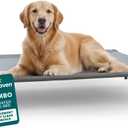 FurHaven Elevated Dog Bed, Cooling Raised Pet Cot with Breathable Mesh, Durable Steel Frame, Indoor/Outdoor Use, Easy Assembly, Jumbo XL, Nylon Mesh with Steel Frame, Graphite Gray