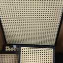 Christopher Knight Home Loftia Dining Chairs Set of 2, Rubberwood Dining Chair, Breathable Rattan Backrest and Seat, Wooden Armless Chair for Dining Room Living Room Cafeteria, 300lbs 20.25" Black