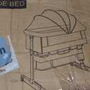 YADAQE Baby Cradle, Freestanding Bedside Bassinet, 3-in-1 Convertible Bassinet with 360 Swivel Wheels, 2026 New Model Adjustable, Easy-Fold Portable Neutral Baby Newborn Bassinet (Dark Gray), Crib