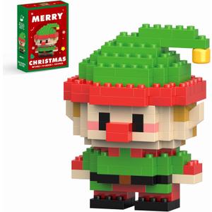 Christmas Elf Building Blocks Set Compatible with Lego Advent Calendar 2025 Stacking New Toys Holiday Present Box New Year Xmas Gifts for Kids for Boys & Girls and Adults