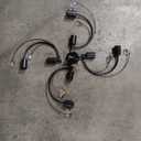 Black Sputnik Light Fixture 8 Light Industrial Chandeliers, Semi Flush Mount Ceiling Light for Living Room, Kitchen, Dining Room, Bedroom,Office