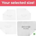 Utopia Bedding Washable Underpads 34" x 52" (Pack of 4), Waterproof Reusable Heavy Absorbency Incontinence Bed Pads for Adults, Kids, Elderly and Pets, Bedwetting Pads for Sofa and Couch (White)