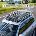 46" x 36" Roof Rack Basket with Net, 200 Lbs Capacity Cargo Rack