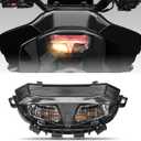 Integrated LED Tail Light Motorcycle Replacement for MT-09/MT-09 SP 2024-2025, Turn Signal Brake Light Rear Lamp, Plug & Play Smoked Lens Motorcycle Taillight MT09 Accessories