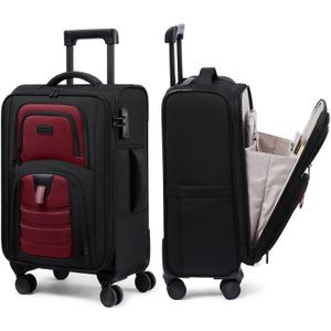 LOVEVOOK Carry On Luggage 22x14x9 - Airline Approved Spinner Suitcase, Medium-22 inch