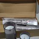 Fo32won Grey LED Flameless Pillar Candles Battery Operated with Remote Timer, 5 Pack 3D Flickering Acrylic Candles for Home Living Room Bedroom Fireplace Wedding Party Holiday Decor & Gift