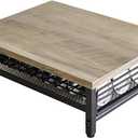 IBUYKE Wooden Coffee Pod Drawer Holder,Pod Holder,40 Capsule Pods,Coffee Pod Holder Drawer With Mesh Shelves,Home Kitchen Counter Organizer,Greige