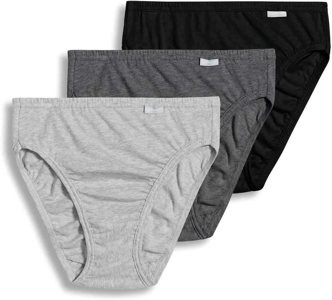 Jockey Women's Underwear Plus Size Elance French Cut - 3 Pack (XL)