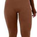 Azhong Women's Sexy Long Sleeve Turtleneck Jumpsuits Bodycon Back Zipper High Waist One Piece Casual Club Rompers (Medium, Brown)