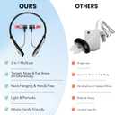 2026 Upgraded 2-in-1 Red Light Device for Ears & Nose 650nm LED, Wearable Hands-Free Neck Design, Lightweight & Comfortable for Daily Ear & Nasal Relaxation