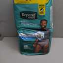 Depend Fresh Protection Adult Diapers, Incontinence Underwear for Men, Disposable, Maximum, Large, Grey, 28 Count