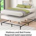 Amazon Basics Smart Box Spring Bed Base, 9-Inch Height Mattress Foundation, Tool-Free Easy Assembly, King, 79" L x 75.5" W x 9" H, White