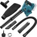 Cordless Leaf Blower for Makita 18V Battery,Electric Jobsite Air Blower with Brushless Motor,6 Variable Speed Up to 180MPH,2-in-1 Handle Electric Blower and Vacuum Cleaner(Battery Not Included),  For Makita