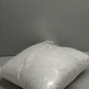 HITO 18x18 Pillow Inserts (Set of 2) - Down Alternative 100% Cotton Cover Decorative Square Throw Pillows White for Couch Bed Sofa