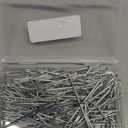 Jetec 80 Pieces Metal Drapery Pins Curtain Hooks Long 7 cm by 1. 8 cm Bulk Silver Stainless Steel Pleated Drapes Pin on Hooks with Clear Box for Heavy Duty Window Door Shower Curtain