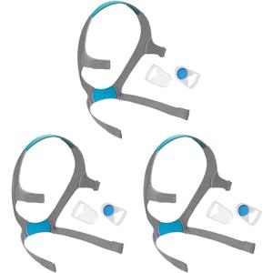 Airfit f20 Headgear, 3-Pack Replacement CPAP Mask Headgear Strap CPAP Supplies for Airfit/AirTouch F20, Large (Without Mask)