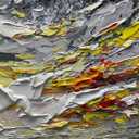V-inspire Art,Modern Abstract Hand Painted Oil Painting - Sunset Glow - 24x48 Inch Acrylic Canvas for Living Room Bedroom Dining Room Office Home Decor