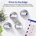 Avery Glossy White Rectangle Labels, Sure Feed Technology, 1" x 2", 240 Glossy White Labels, Print-to-The-Edge, Permanent Adhesive, Laser/Inkjet Printable