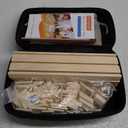 Upgraded 2-6 Players Rummy Game with 6 Wooden Racks, 160 Melamine Tiles, Drawstring Bag, Premium Portable Case, Tile Board Games for Adults & Kids Age 8+, Birthday Gifts for Women Men Dad Mom