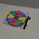 Prize Wheel 8 INCH Tabletop Roulette Wheel of Fortune Spin with Dry Erase Marker for Engaging Home Parties, Trade Show, Carnival Events,Party Birthday Wedding Housewarming