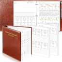 PU Leather 8.5 * 11 in Basketball Coach Notebook 63 Page Playbook Journal Basketball Coach Binder Red Brown Basketball Practice Planner Drills Accessories for Players Student Coach Enthusiasts