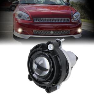 Driver OR Passenger Side Fog Lights Fits 2006-2008 Chevy Malibu,2007-2015 Chevy Equinox,2006-2013 impala,2013-2017 Traverse,2013-2019 GMC Acadia,2010-2015 2018-2021 Terrain Replace#10335108